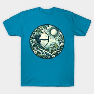 "Sagittarius Celestial Symphony" - Zodiac Horoscope Star Signs T-Shirt